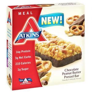 Atkins Advantage Bar - Chocolate Peanut Btr Prtzl - 5 ct - 1.7 oz - 1 Case