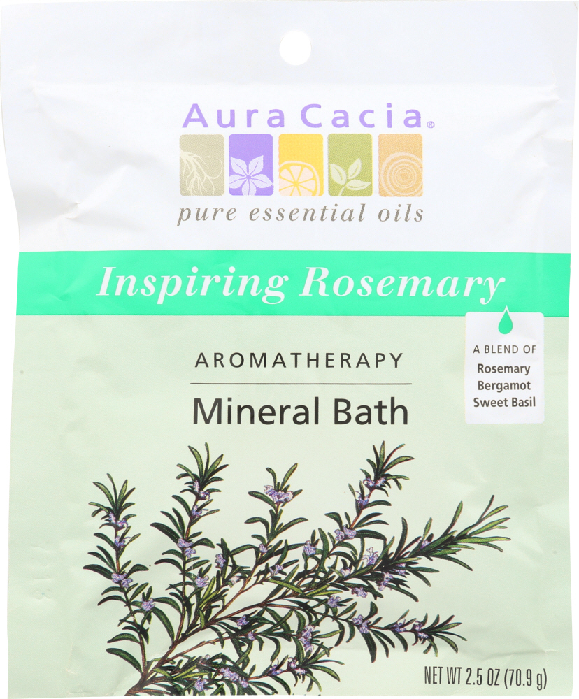 AURA CACIA: Bath Mineral Rosemary Inspiration, 2.5 oz